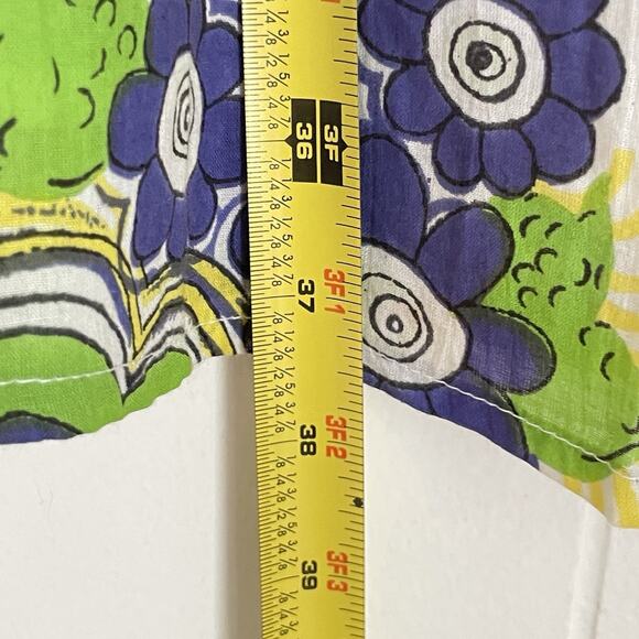 Vintage Adini S Groovy Floral Mini Dress India Cotton Y2K Psychedelic Boho - Picture 7 of 8